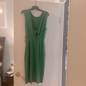 Open back knitted dress